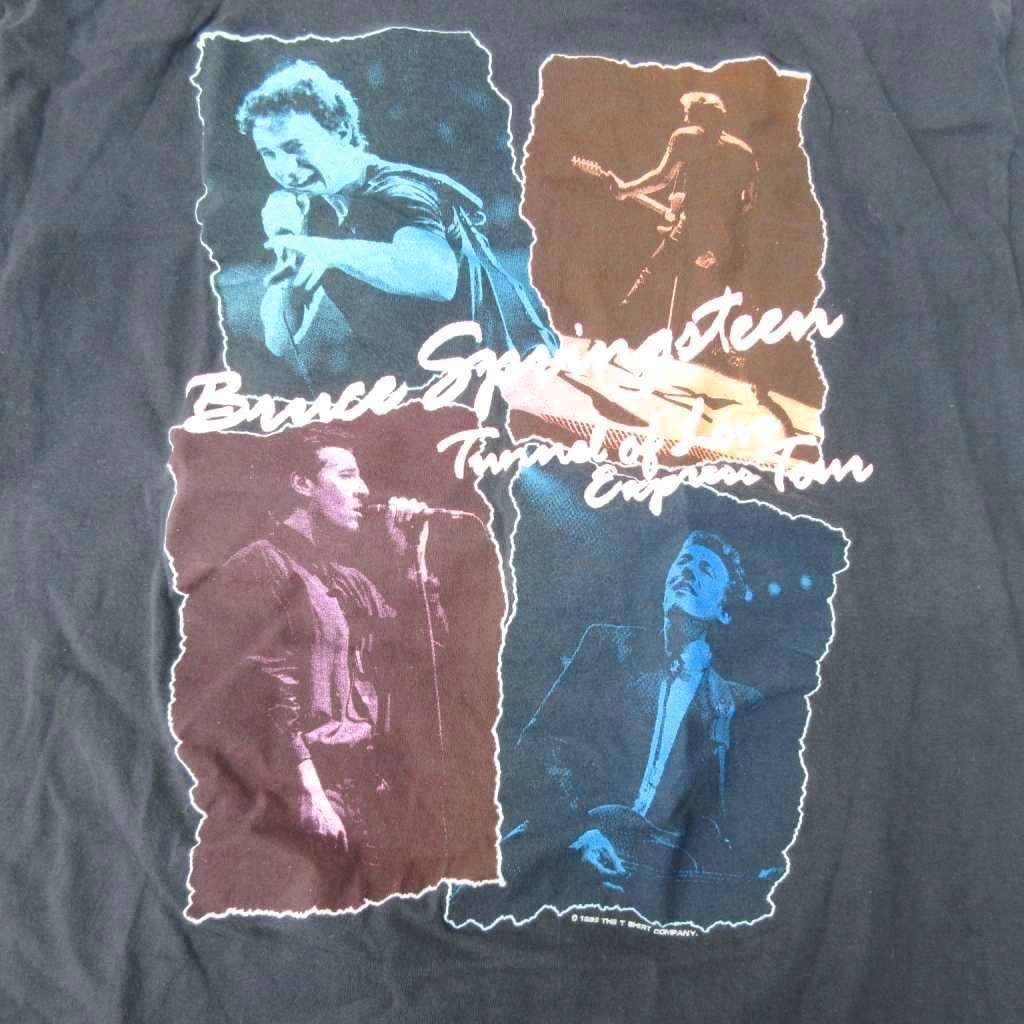 希少　80s　バンド　ブルーススプリングスティーン　ツアー　サテン　ヴィンテージ ヘインズ Hanes ヴィンテージ 80s ブルーススプリングスティーン