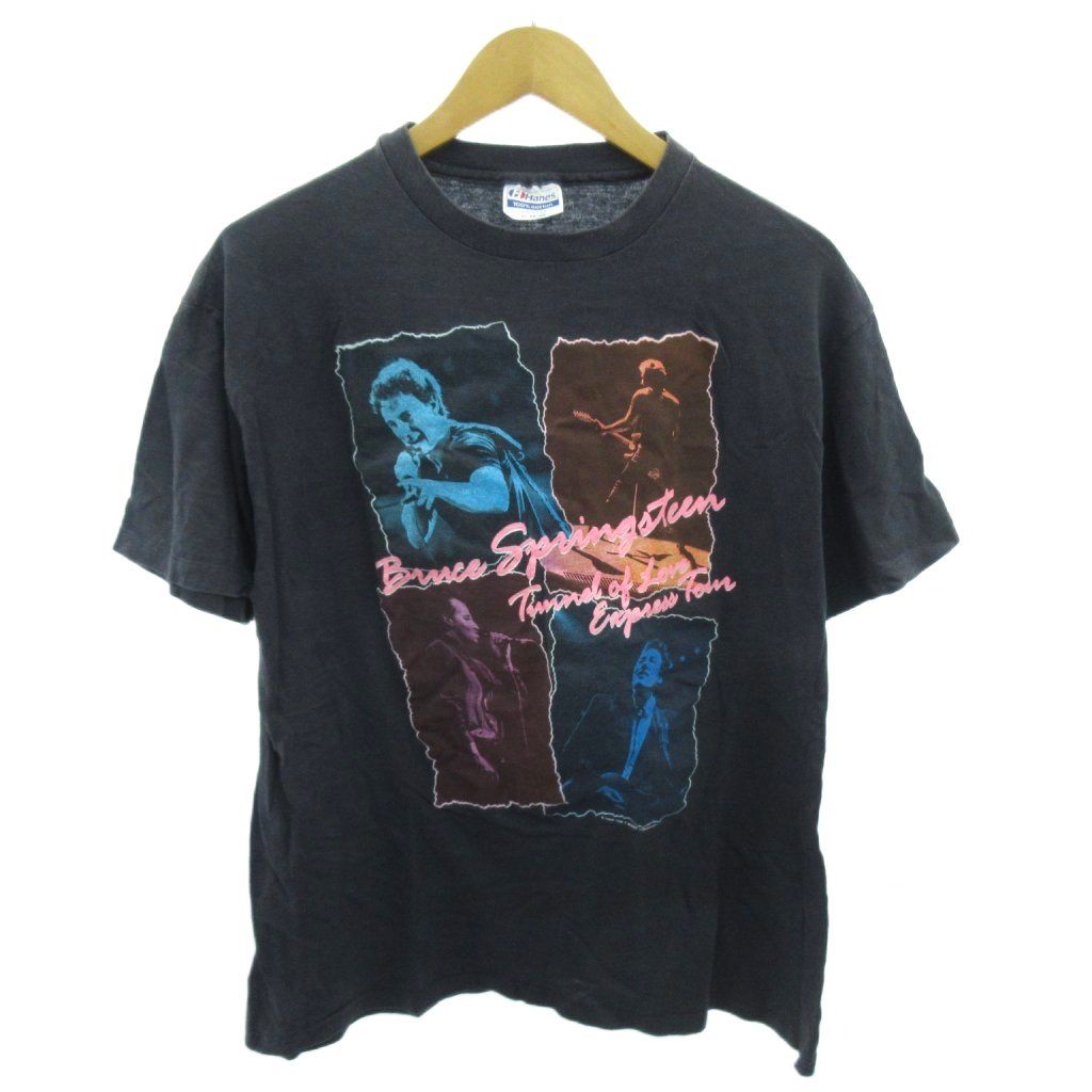 希少　80s　バンド　ブルーススプリングスティーン　ツアー　サテン　ヴィンテージ ヘインズ Hanes ヴィンテージ 80s ブルーススプリングスティーン