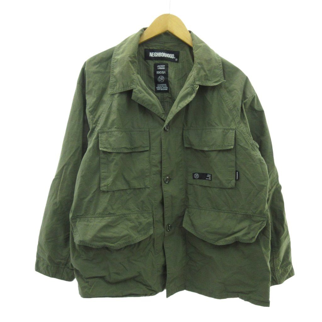 NEIGHBORHOOD ミリタリージャケット LARGE カーキ ネイバーフッド NEIGHBORHOOD 22SS リップストップ ミリタリー