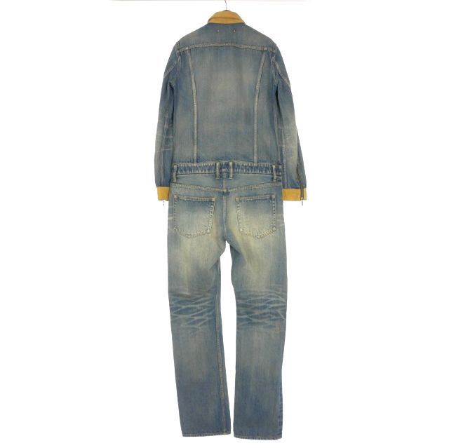 イサムカタヤマバックラッシュ ISAMU KATAYAMA BACKLASH THE LINE デニム オールインワン つなぎ 長袖 インディゴ