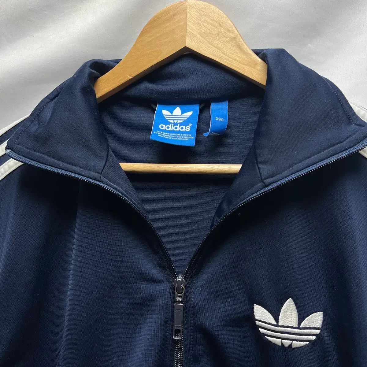 正規品/90 アディダス 旧ファイヤーバード ネイビー トラックジャージ