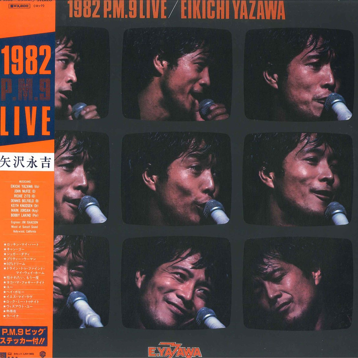 2discs LP 矢沢永吉 1982 PM 9 Live K55034 WARNER PIONEER /00660
