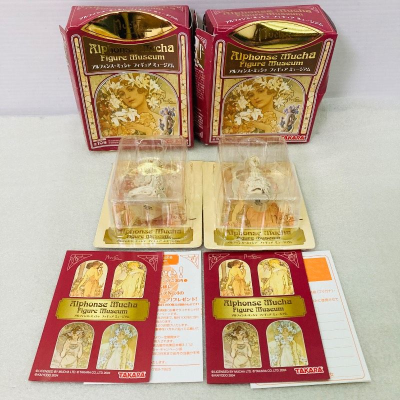 未使用品】【2個セット】TAKARA アルフォンス・ミュシャ フィギュア