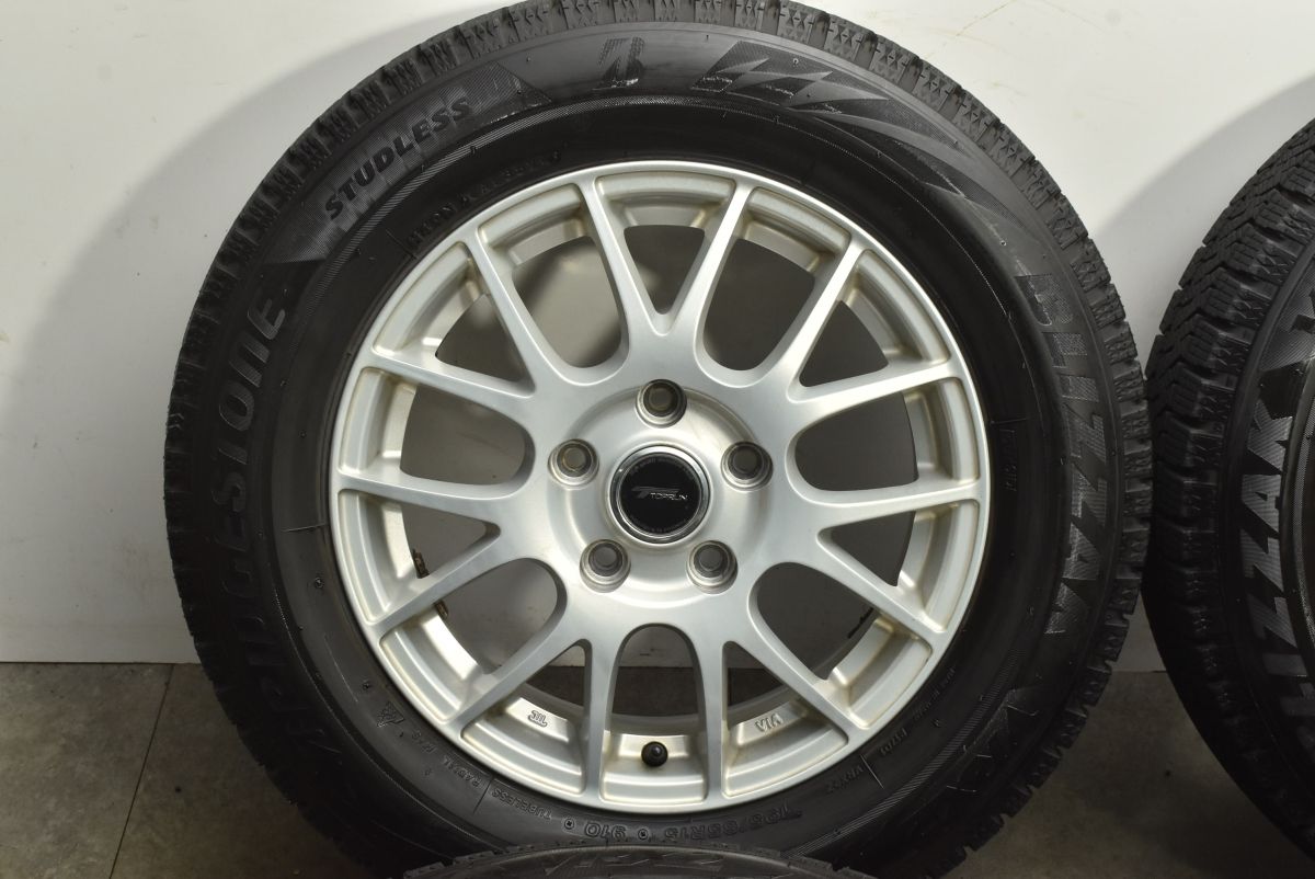  製 バリ溝 トップラン 15 in 6 J 53 PCD 114 3 ブリヂストン ブリザック VRX 2 195 65 R ノア ヴォクシー ステップワゴン アクセラ 15インチ タイヤ ホイールセット