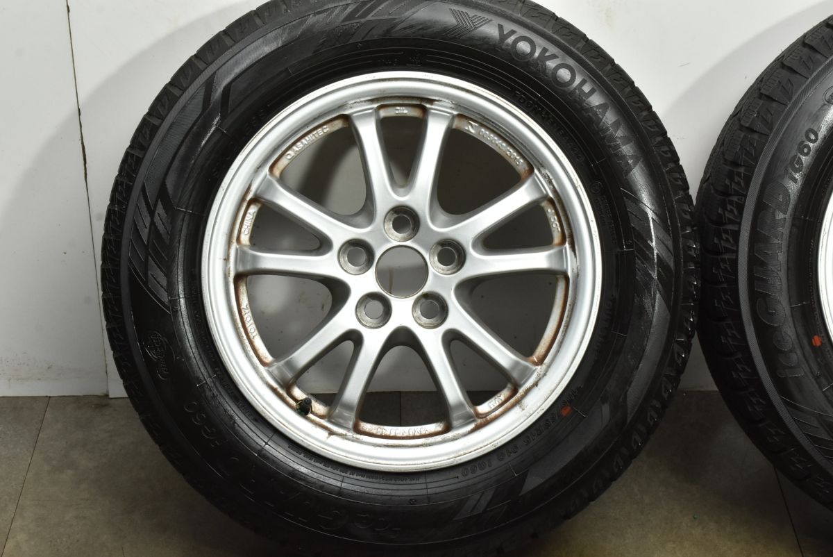  バリ溝 トヨタ 50 プリウス 15 in 6 5 J 40 PCD 100 ヨコハマ アイスガード iG 60 195 65 R カローラツーリング スポーツ 可 15インチ タイヤ ホイールセット