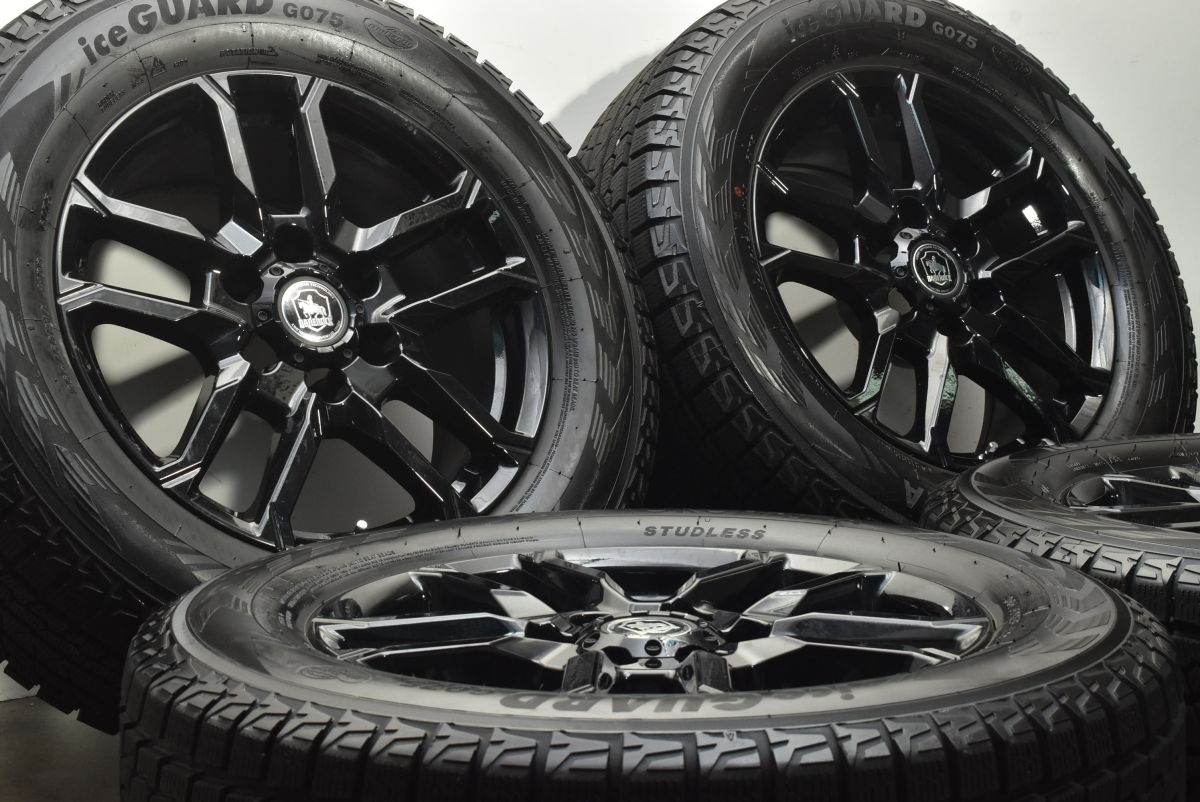 製 バリ溝 BISON 18 in 8 J 25 PCD 139 7 ヨコハマ アイスガード G 075 265 60 R プラド ハイラックス サーフ