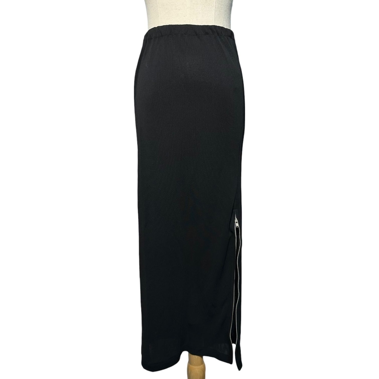 スカート Y's long skirt Y's(ワイズ) Side-Zip Tight Long Skirt サイドジップ タイト ロング