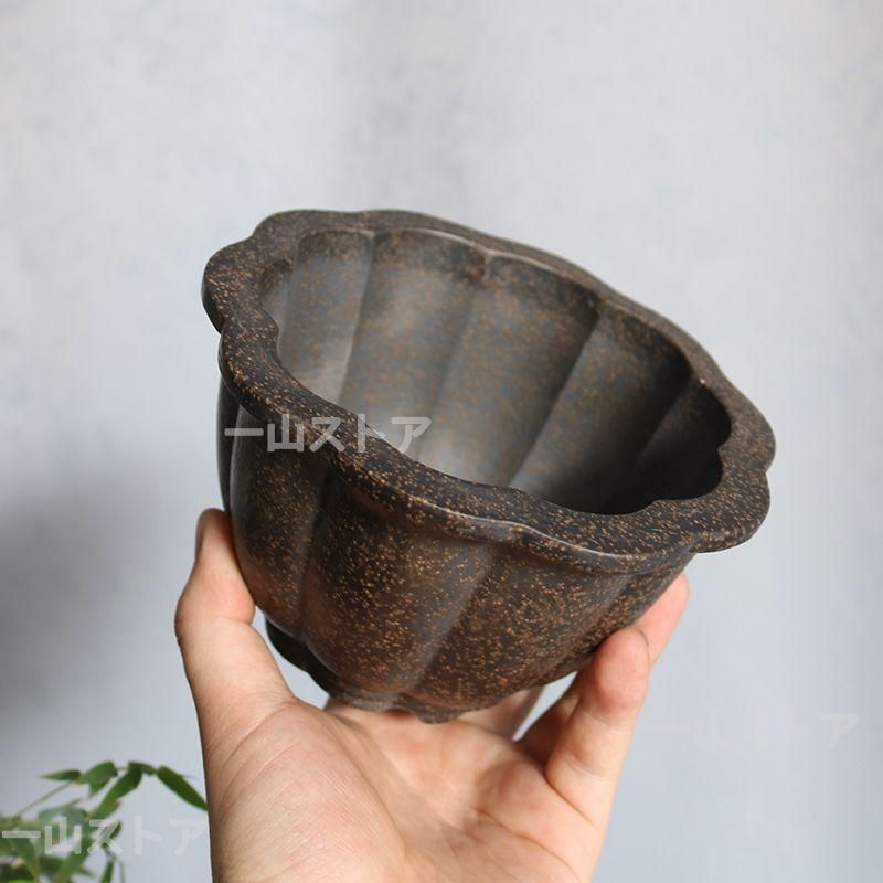 蓮華盆 紫砂盆鉢 盆栽鉢 植木鉢 小品盆栽鉢 大品盆栽鉢 - メルカリ