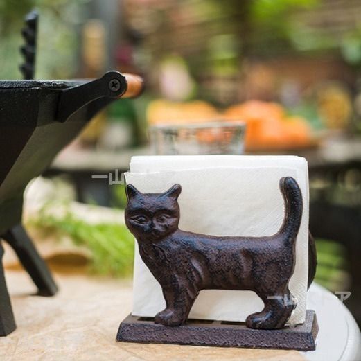 ナプキンスタンド ナプキンホルダー 猫 ネコ 卓上 ペーパーホルダー