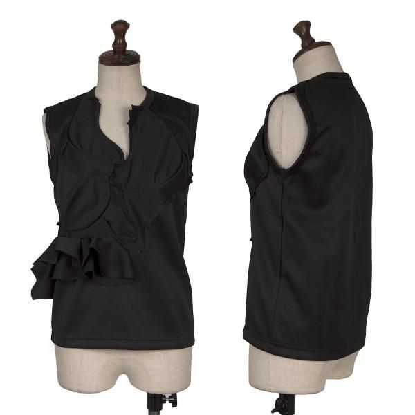 コムデギャルソンCOMME des GARCONS フリル切替ノースリーブトップス