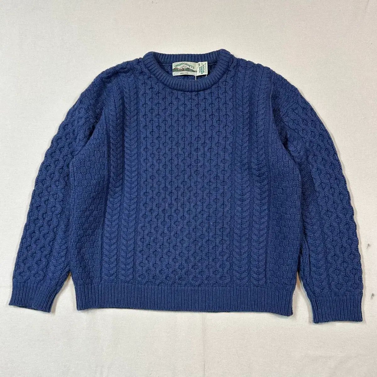 M) Aran Crafts アランクラフト フィッシャーマン ウール ニット 