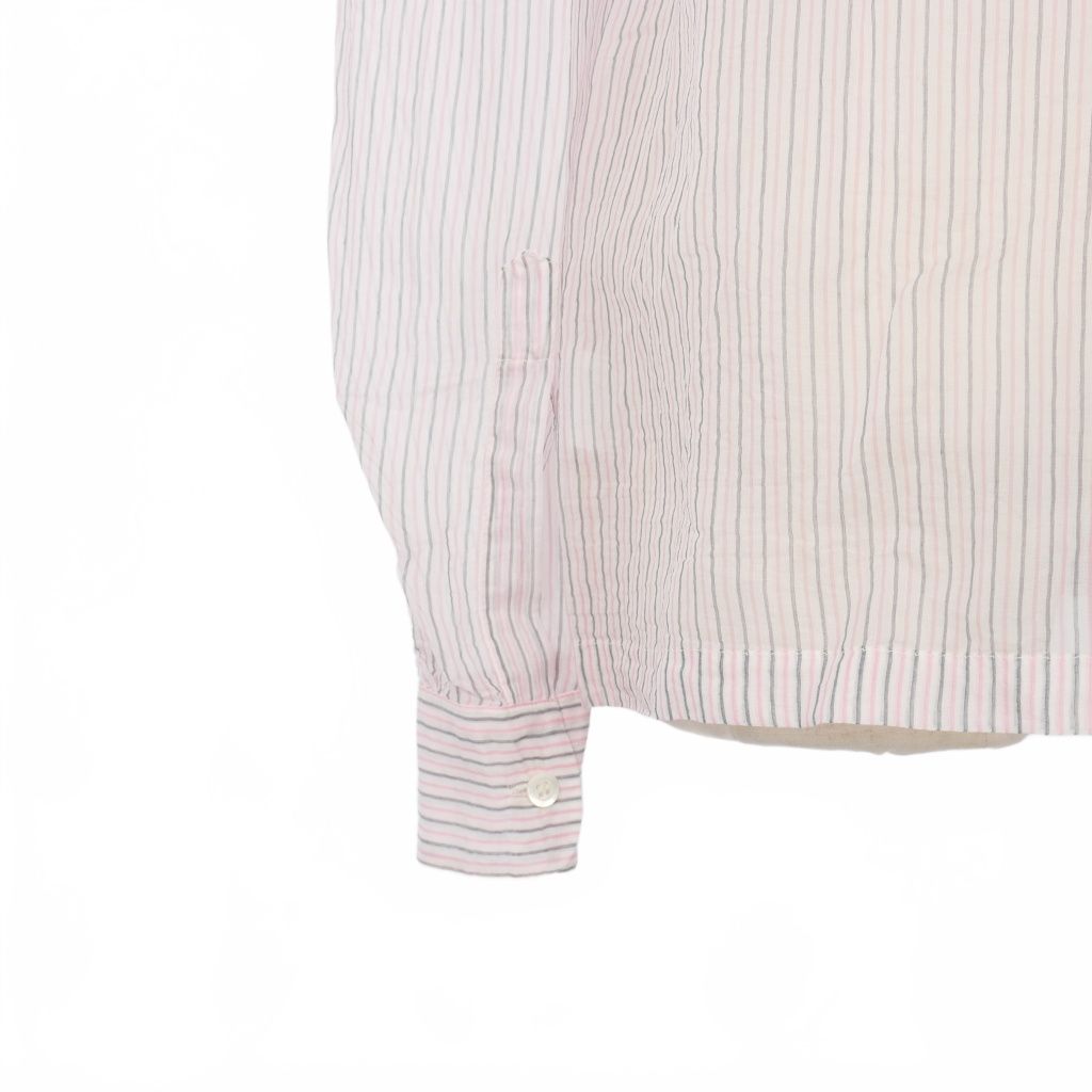 ドリスヴァンノッテン DRIES VAN NOTEN ストライプ シアー ノーカラー