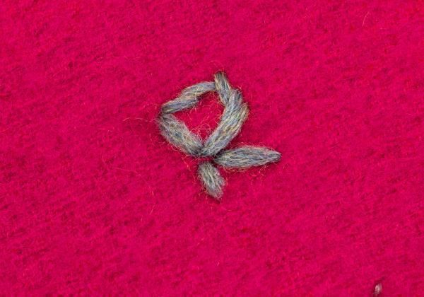 R by 45rpm ウールフリンジ大判マフラー ピンク