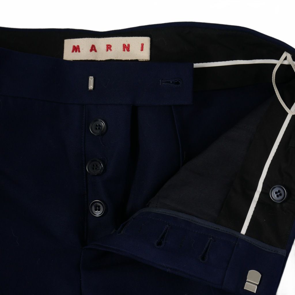 マルニ MARNI クロップド ワイドパンツ スラックス センタープレス 38
