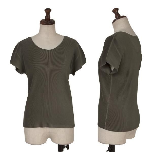 プリーツプリーズPLEATS PLEASE ミストプリーツTシャツ チャコール3