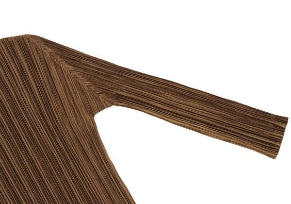 プリーツプリーズPLEATS PLEASE 光沢プリーツハイネックカットソー