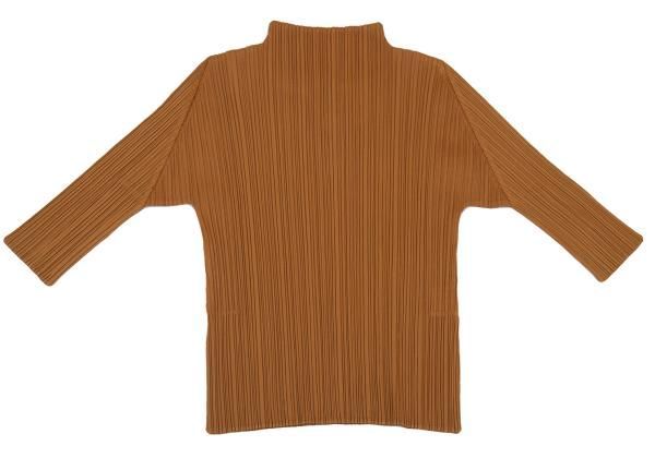 プリーツプリーズPLEATS PLEASE プリーツ七分袖ハイネックカットソー