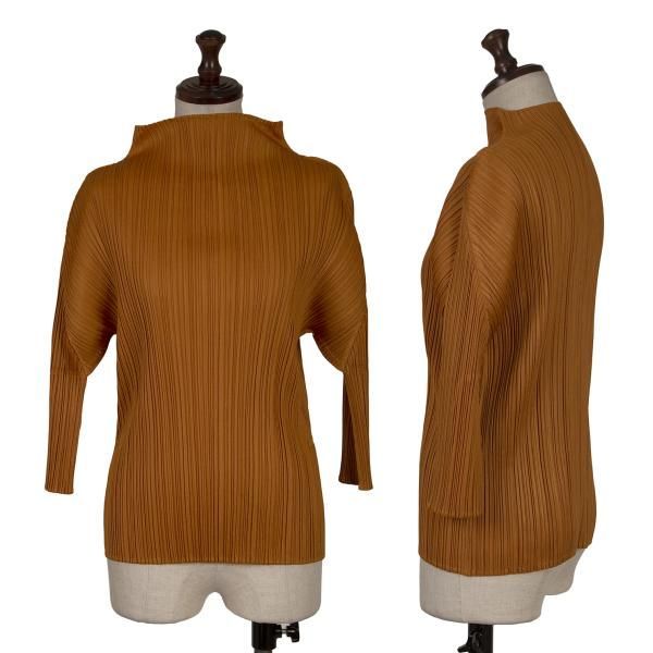 プリーツプリーズPLEATS PLEASE プリーツ七分袖ハイネックカットソー