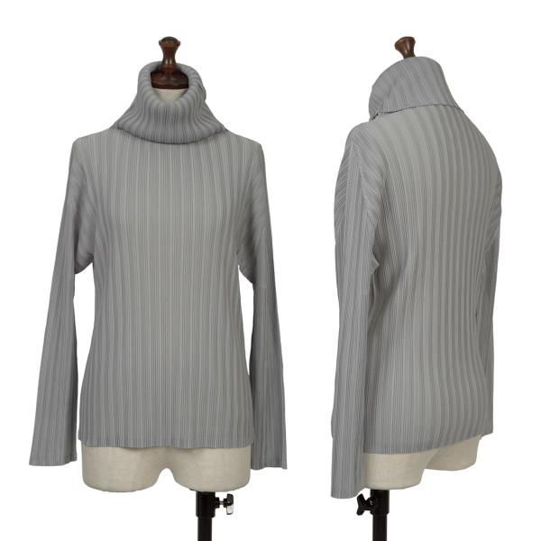 美品 PLEATS PLEASE プリーツプリーズ タートルカットソー プリーツプリーズPLEATS PLEASE プリーツタートルネックカットソー