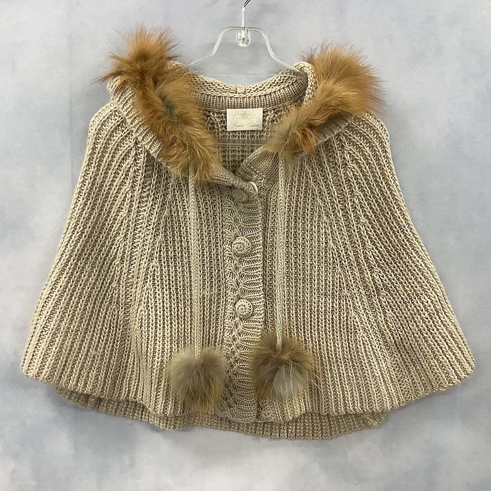 GRACE CLASS≫ウール100% フォックスファー付きケープコート GRACE CLASS グレースクラス ニットケープ フォックスファー - メルカリ