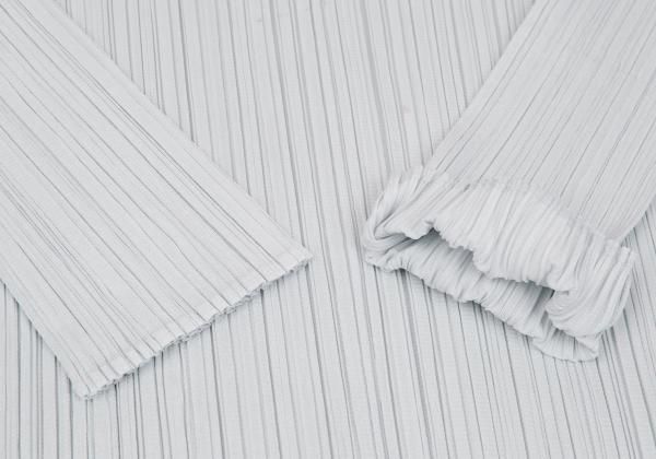 プリーツプリーズPLEATS PLEASE プリーツボタンレスロングカーディガン