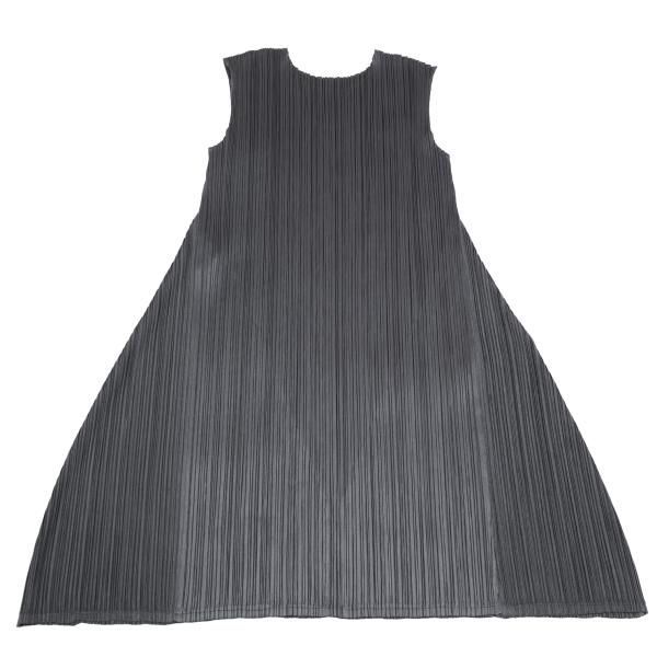 プリーツプリーズPLEATS PLEASE プリーツノースリーブフレアチュニック