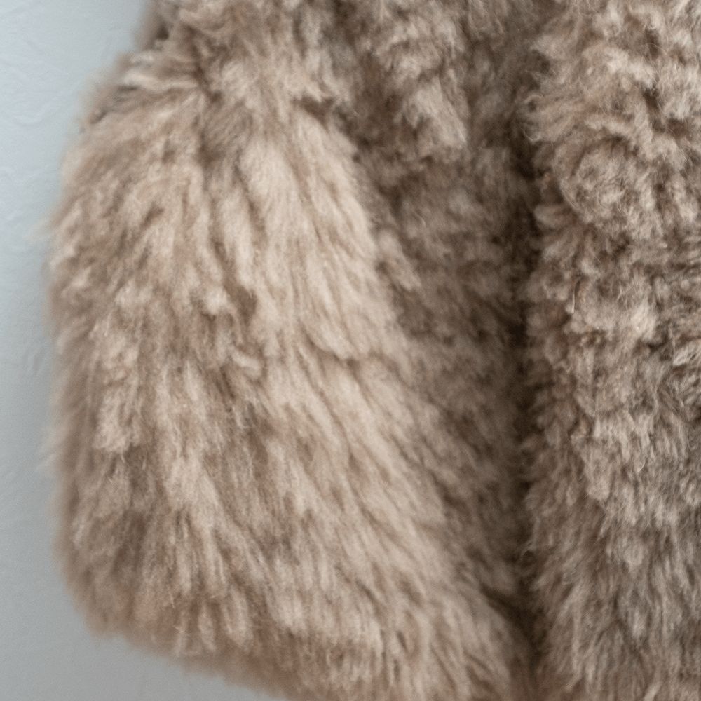 Ron Herman ロンハーマン リアルファー ゴートレザー ベスト ベージュ