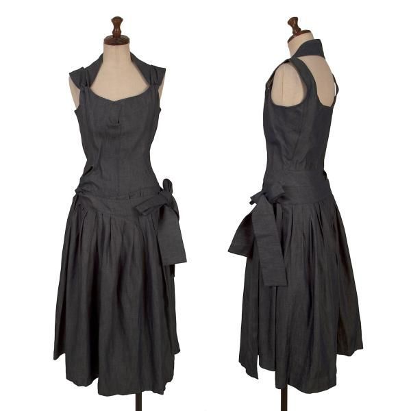 ジュンヤワタナベ コムデギャルソン デニムJUNYA WATANABE COMME des GARCONS denim デニムラップノースリーブワンピース インディゴSS