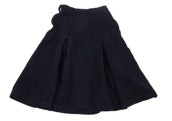 コム・デ・ギャルソン　ポリエステルネイビースカート コムコム コムデギャルソンCOMME des GARCONS エステルボックス
