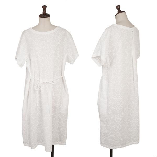 イッセイミヤケハートISSEY MIYAKE HaaT コットン手織り刺繍ウエスト