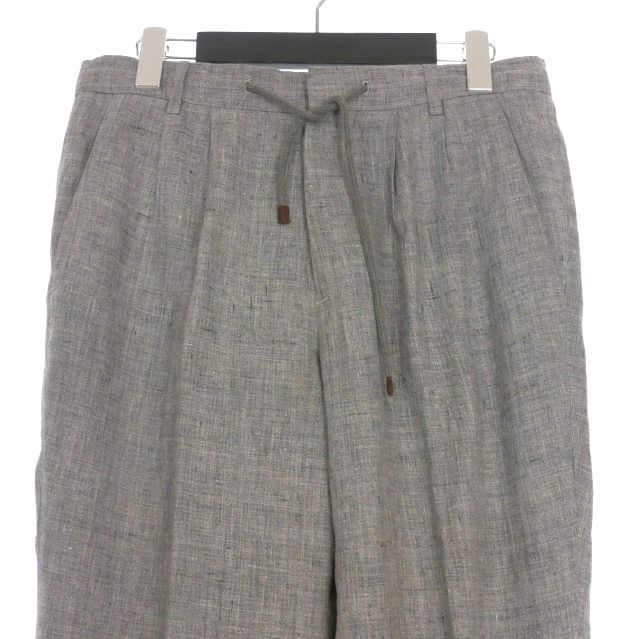 ブルネロクチネリ BRUNELLO CUCINELLI ツータック リネンテーパード