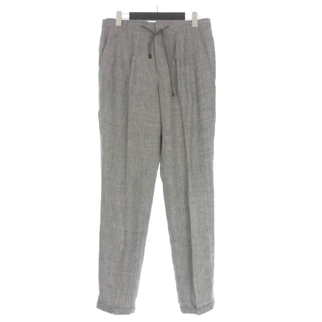 ブルネロクチネリ BRUNELLO CUCINELLI ツータック リネンテーパード