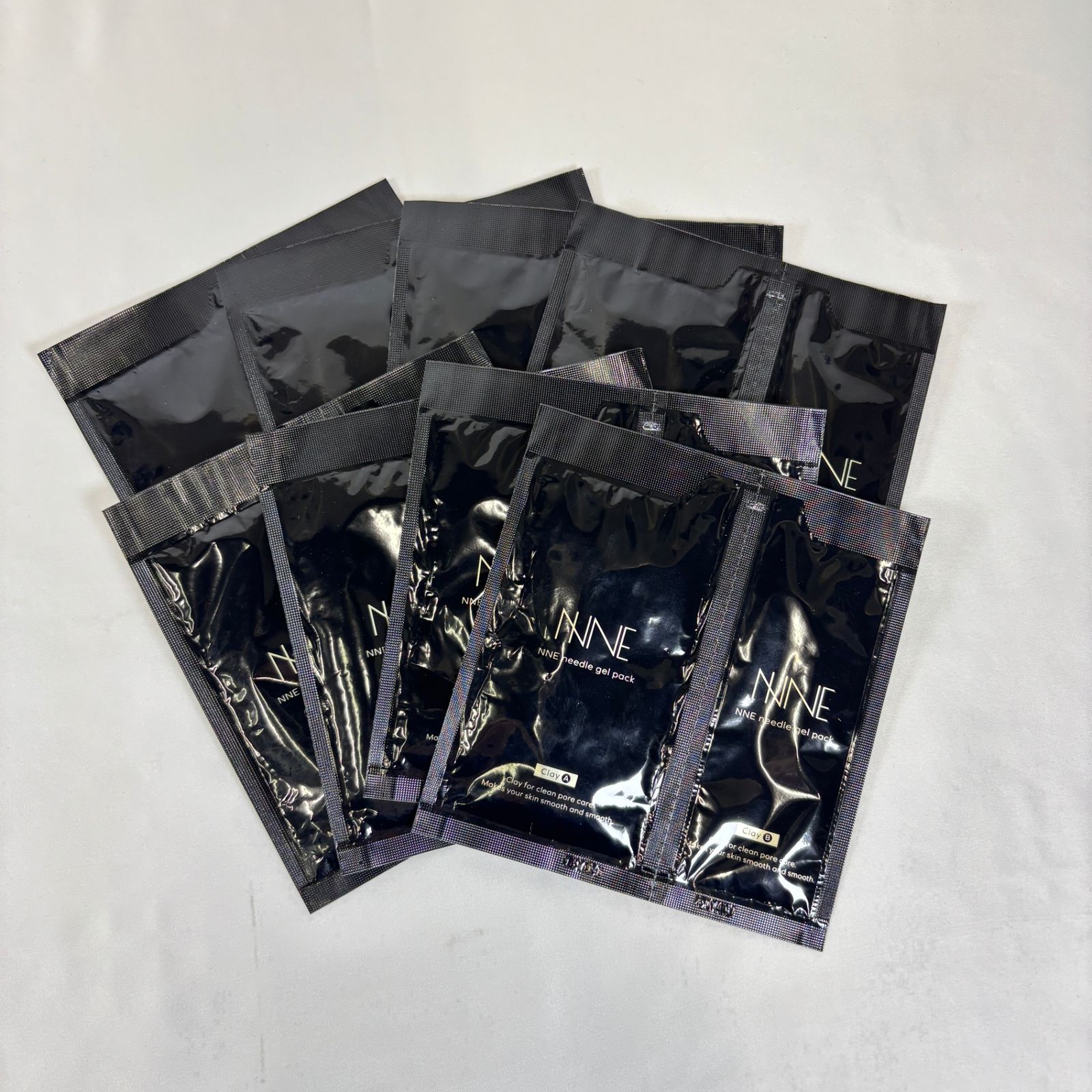2点] NNE ニードル炭酸パックB 8枚/ NNE ニードル炭酸パックG 8枚