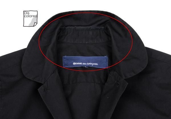 コムデギャルソンCOMME des GARCONS コットンラウンドカラー長袖シャツ