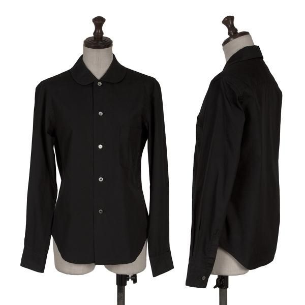 コムデギャルソンCOMME des GARCONS コットンラウンドカラー長袖シャツ