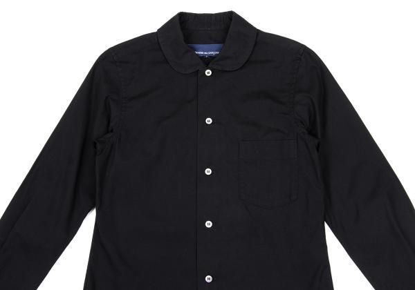 COMME des GARCONS コットン ラウンドカラーシャツ 丸襟長袖 コムデギャルソンCOMME des GARCONS コットンラウンドカラー長袖シャツ