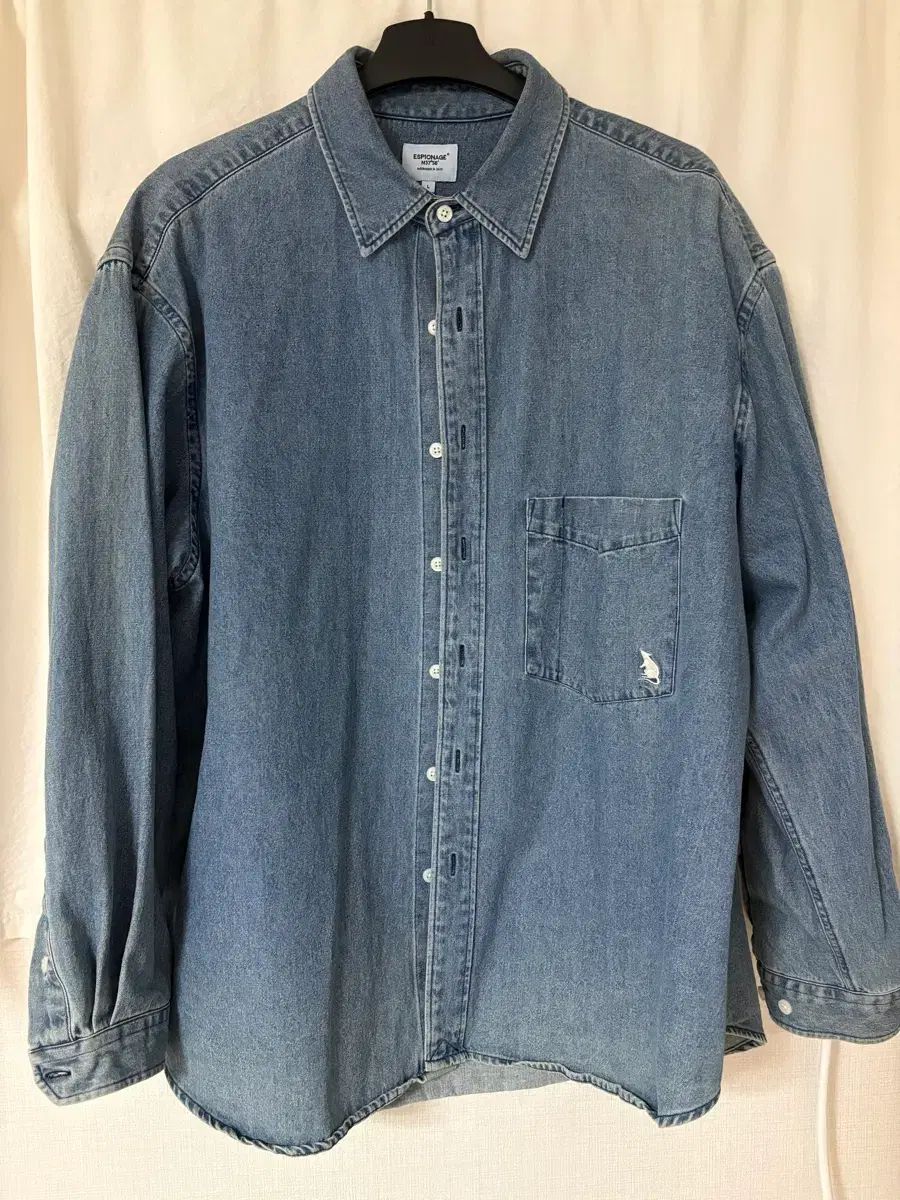 L エスピオナージ デニム シャツ ウォッシュ Indigo