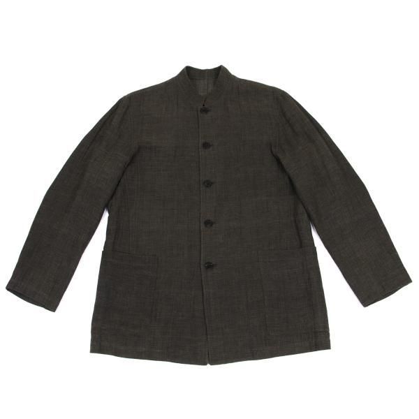 ヨーガンレールJURGEN LEHL シルク混リネンコットンマオカラー