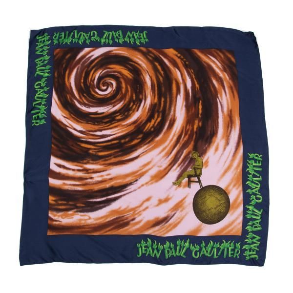 ジャンポールゴルチエJean Paul GAULTIER シルクアートプリント