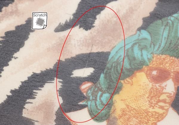 ジャンポールゴルチエJean Paul GAULTIER シルク人物ゼブラプリント