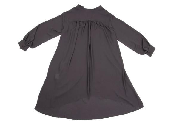 セオリーリュクスTheory luxe ポリシフォンスキッパーワンピース グレー38