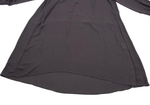 セオリーリュクスTheory luxe ポリシフォンスキッパーワンピース グレー38