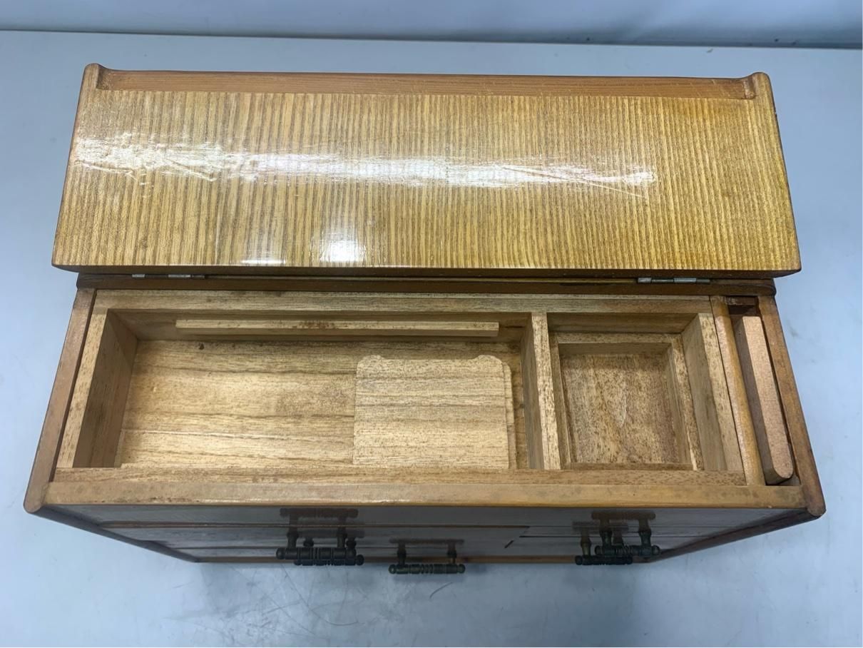 貴重 アンティーク裁縫箱 昭和レトロ ヴィンテージ雑貨 収納ボックス