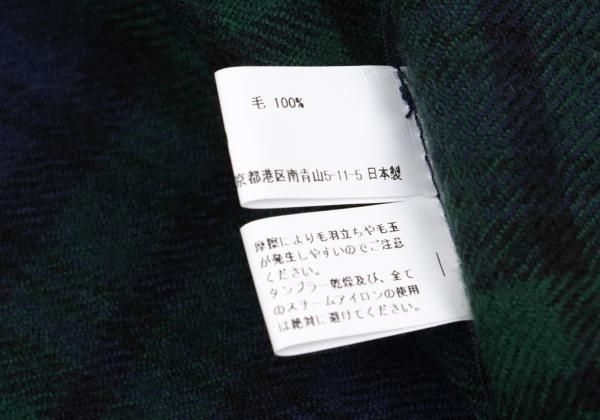 コムデギャルソン オムCOMME des GARCONS HOMME 縮絨タータンチェック