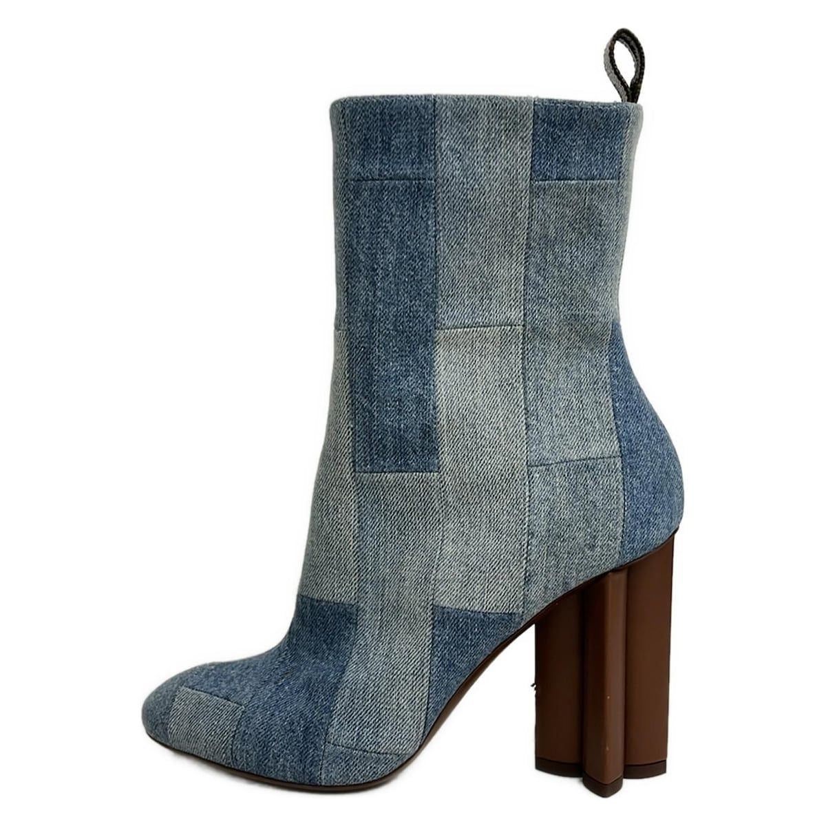 LOUIS VUITTON ルイヴィトン ショートブーツ 35 1 2 レディース ブルー