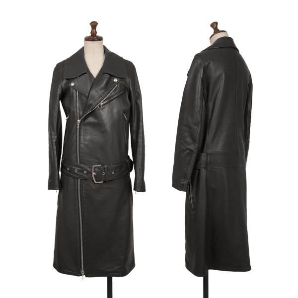 リミフゥLIMI feu キルティングライニングレザーライダースコート 黒XS