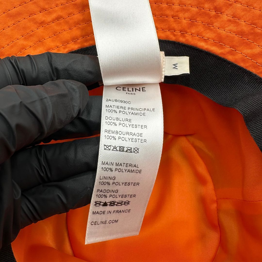 美品】Celine ロゴ キルティング バケットハット - メルカリ