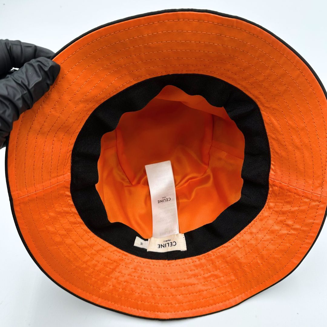 美品】Celine ロゴ キルティング バケットハット - メルカリ