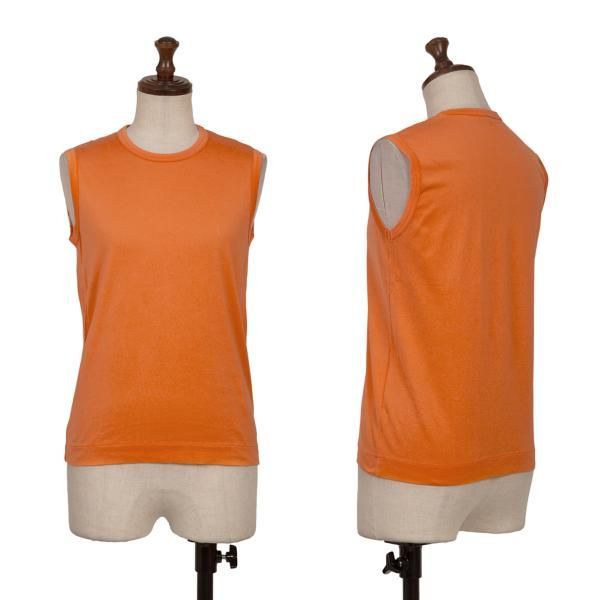 90s コムデギャルソンオム 長袖 シルク ドット シャツ オレンジ 90s コムデギャルソンオム 長袖 シルク ドット シャツ オレンジ