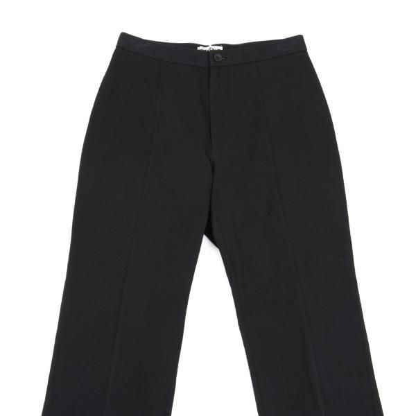 イッセイミヤケISSEY MIYAKE コットンストレッチセンター切替パンツ 黒M